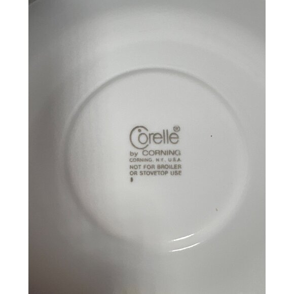 Vintage Corelle Butterfly Gold Tea Cups With Hook Handles and Saucers Set of 2 - Picture 12 of 12